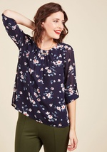 Fleurs, Of Course Floral Top by Sunny Girl PTY LLTD