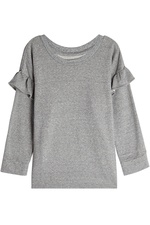 Sweatshirt with Ruffled Trims by Current/Elliott