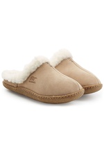 Shearling Lined Suede Slippers by Sorel