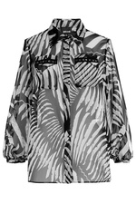 Printed Blouse with Cut-Out Shoulders by Just Cavalli