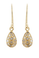 18k Yellow Gold Earrings with Diamonds by Carolina Bucci