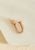 Letter Do What She Wants U Charm in Rose Gold by HCR Trading LTD - Reeves & Reeves