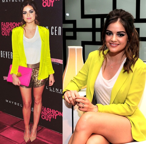 Lucy Hale Fashion Night Out 2012 submitted by Canary + Rook