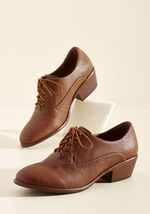 Engineer to the Mark Oxford Heel in Cinnamon by Legend Footwear Inc