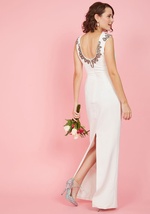 Simply Stunning Maxi Dress in White by Bariano