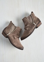 Madrid It Again Suede Bootie in Taupe by Naughty Monkey