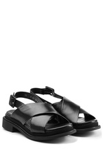 Leather Crisscross Sandals by Robert Clergerie