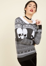 The Skully and the Ivy Knit Sweater by Iron Fist International