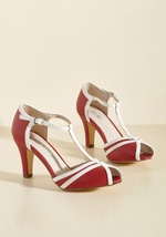 Earn Your Peep Heel in Crimson by Demfon / Navid O Nadio