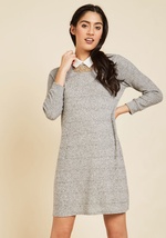 Ardent Academic Sweater Dress in Fossil by Nexxen Apparel, Inc