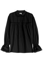 Cotton Blouse with Cut Out Inserts by Sonia Rykiel