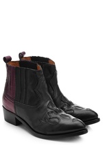 Two-Tone Leather Cowboy Boots by Golden Goose Deluxe Brand