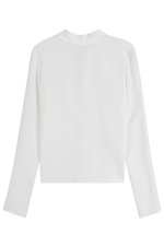 Crepe Top with Bow at Neck by MSGM