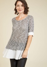 Shade Tree Reading Knit Top in Black by Gilli Inc. DBA Le Lis