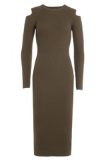 Wool Dress with Cut-Out Shoulders by Theory