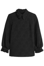 Brocade Top with Embellished Collar by Simone Rocha