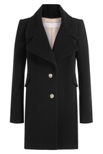 Wool Coat with Embossed Buttons by See by Chloe