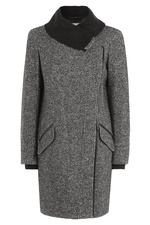 Wool-Cotton Blend Coat by Vince