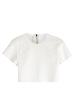 Embossed Leather Crop Top by Neil Barrett