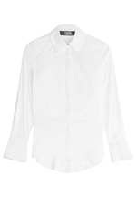 Cotton-Blend Blouse by Karl Lagerfeld