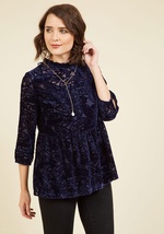 Tasseography Party Velvet Top by Doe & Rae