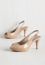 Put Up or Strut Up Peep Toe Heel in Tan by CL by Chinese Laundry