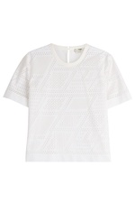 Perforated Cotton Top by Fendi