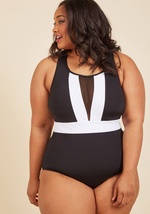 Picturesque Plunge One-Piece Swimsuit - 16-22 by La Blanca