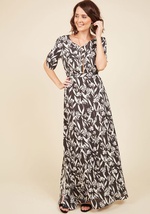 Film Festival Fete Maxi Dress by Fingers Crossed, Inc. - Papier