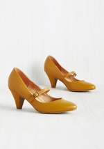 Reserved for Rollicking Mary Jane Heel in Dijon by Demfon / Navid O Nadio