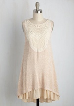 Crochet la Vie Dress in Oatmeal by Areve