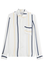 Striped Blouse with Silk by Frame Denim