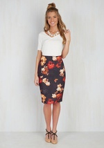 Inaugural Artist Talk Pencil Skirt by Smashed Lemon