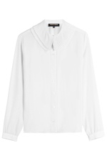 Silk Blouse with Pleated Collar by Vanessa Seward