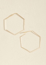 I Could Go Hexagon Earrings by Ana Accessories Inc