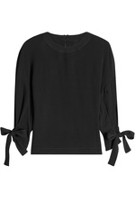 Blouse with Knotted Sleeves by Rosetta Getty