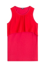 Sleeveless Top with Silk by Jil Sander Navy