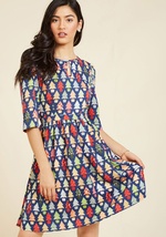 Tree's Company A-Line Dress by JANTEX INTERNATIONAL LIMITED