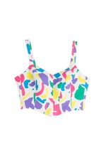 Printed Cotton Top by Moschino