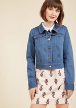 A Nudge of Nostalgia Denim Jacket by Asmara International Limited