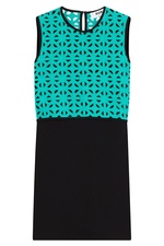 Cotton Sheath Dress with Crochet Top by MSGM