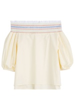 Cotton Top with Bardot Neckline by Peter Pilotto