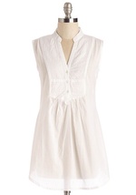 On Your Roam Time Cotton Tunic in Aviary by MAGAZINE CLOTHING CO., INC.