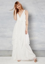 Slow Dance Splendor Maxi Dress in White by Minuet dba Audrea Inc