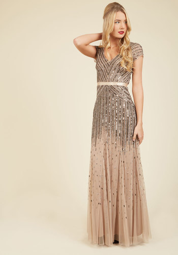 Orchestral Opening Maxi Dress by Adrianna Papell