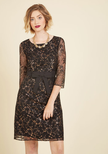 Appareline Inc - Defined to Refine Lace Dress in Black