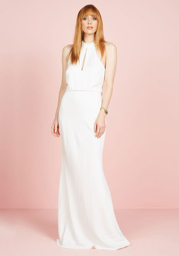 Bariano - Magnificent Mrs. Maxi Dress in White