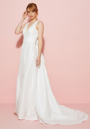 Bariano - You May Now Bliss the Bride Maxi Dress in White