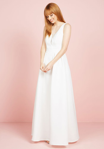 Allure I've Dreamed Of Maxi Dress in White by Chi Chi