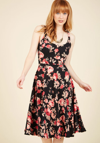 Coco Love - Blossoms Up A-Line Dress